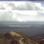 See the Yellowstone Beach Fire in Action From Mount Washburn