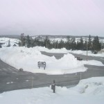 Old Faithful parking lot