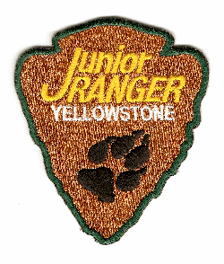 Junior Ranger Badge Yellowstone