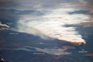 Yellowstone Arnica Fire Seen From Space