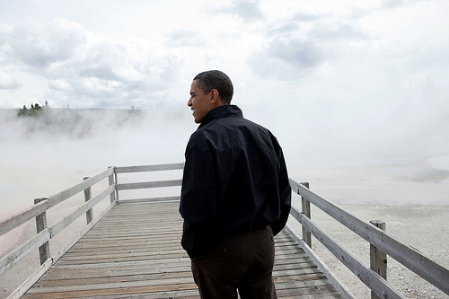 President Obama in Yellowstone