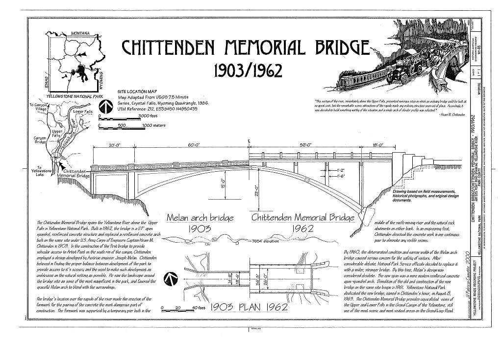 Chittenden Memorial Bridge diagram
