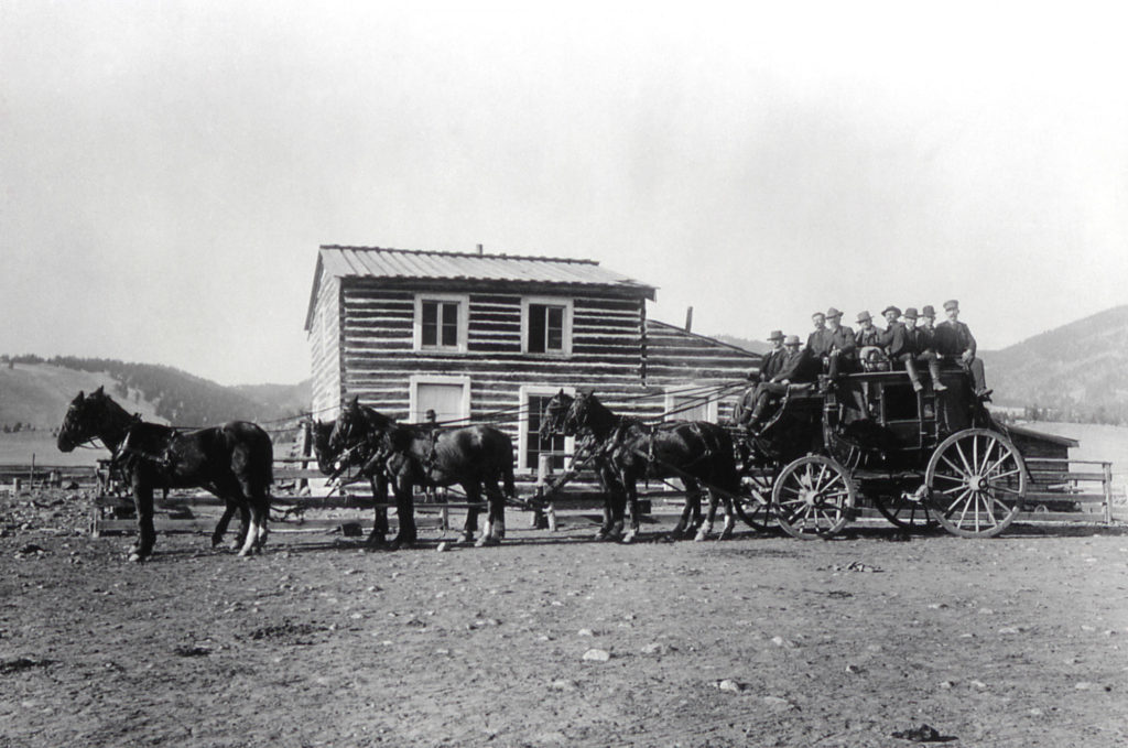 Stagecoach at Yancy's Hotel; Photographer unknown; No date