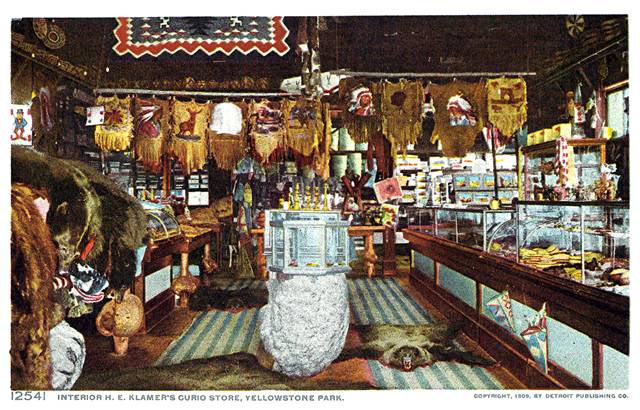 interior he klamer's curio shop detroit publishing co 1909