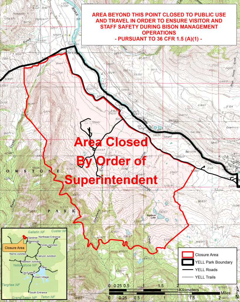 Stephens Creek closure area 2017
