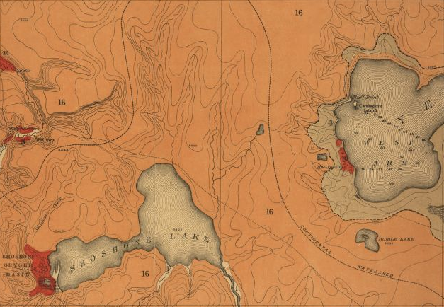 1878 preliminary geo map of ynp