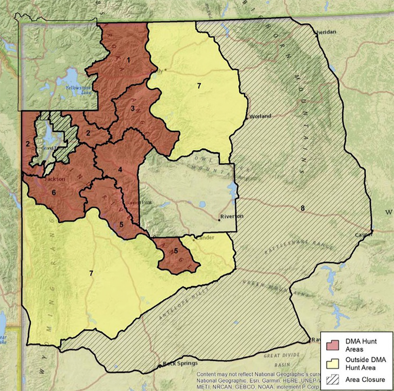 Wyoming grizzly hunting regions