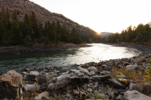 Fall sunrise over the Yellowstone River